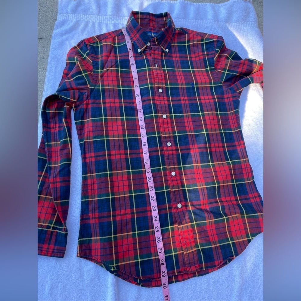 Polo Ralph Lauren Boy's Button Shirt
Size Large (14-16) Youth Kids Plaid Multico - Picture 9 of 9